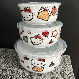 Hello kitty Christmas food storage